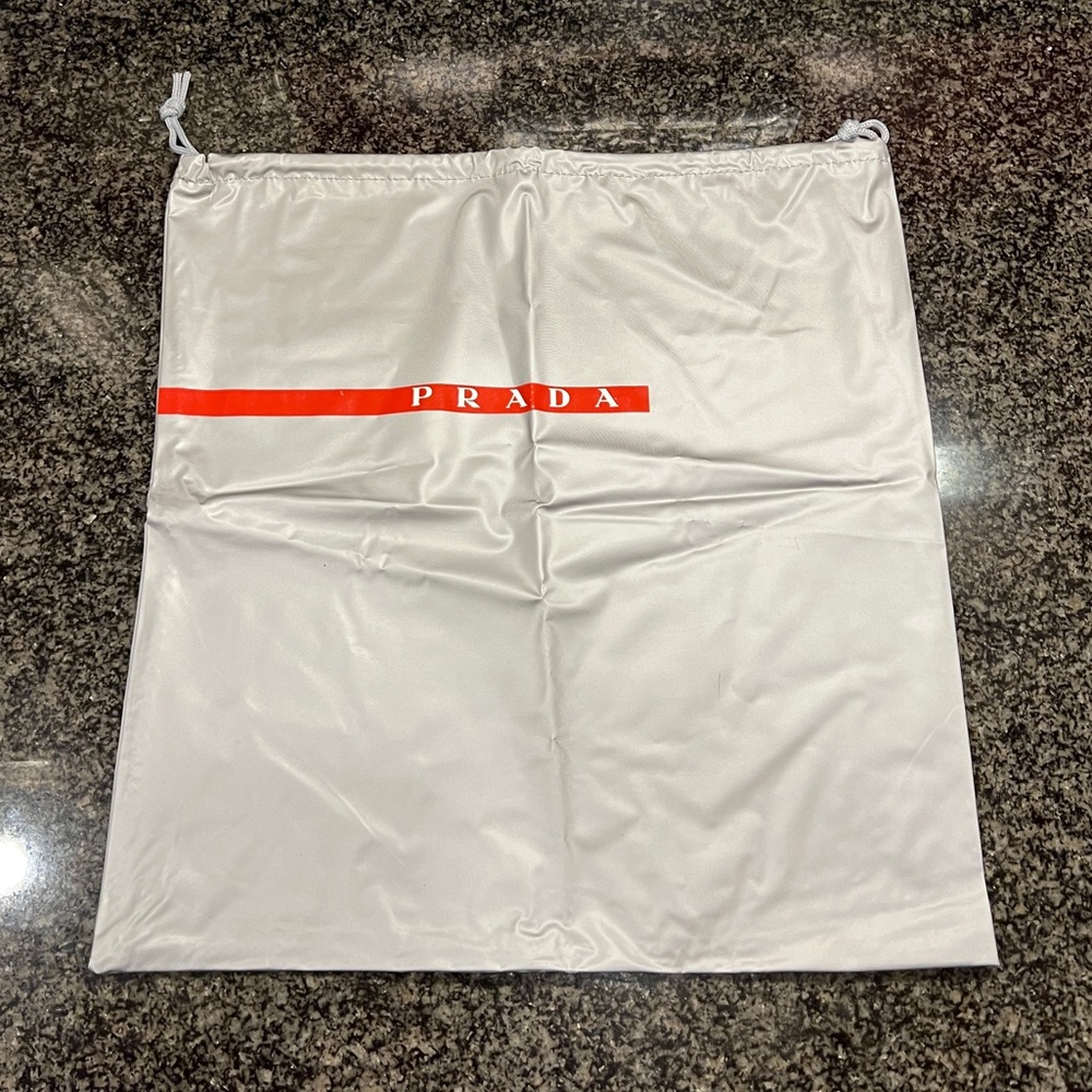 Prada original vinyl duster bag